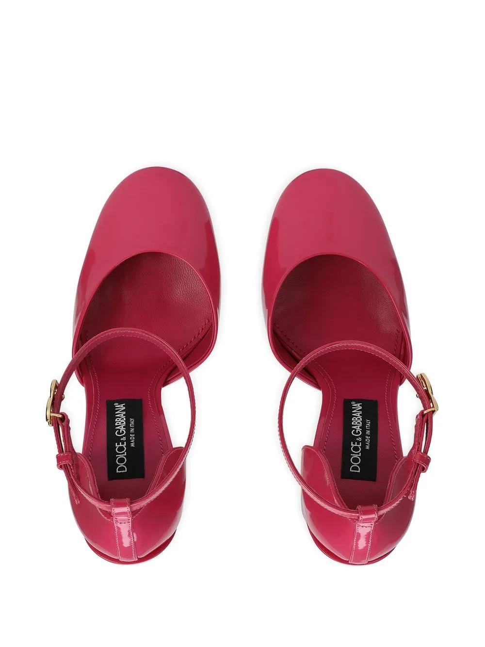 Лакированные туфли на платформе DOLCE & GABBANA, розовый — фото 4