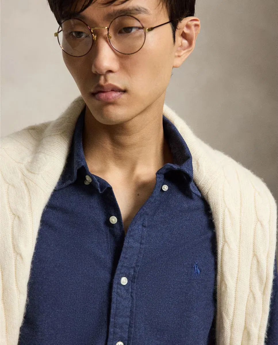 Мужская рубашка, Oxford Jaspeada Custom Fit, Polo Ralph Lauren, серый — фото 3