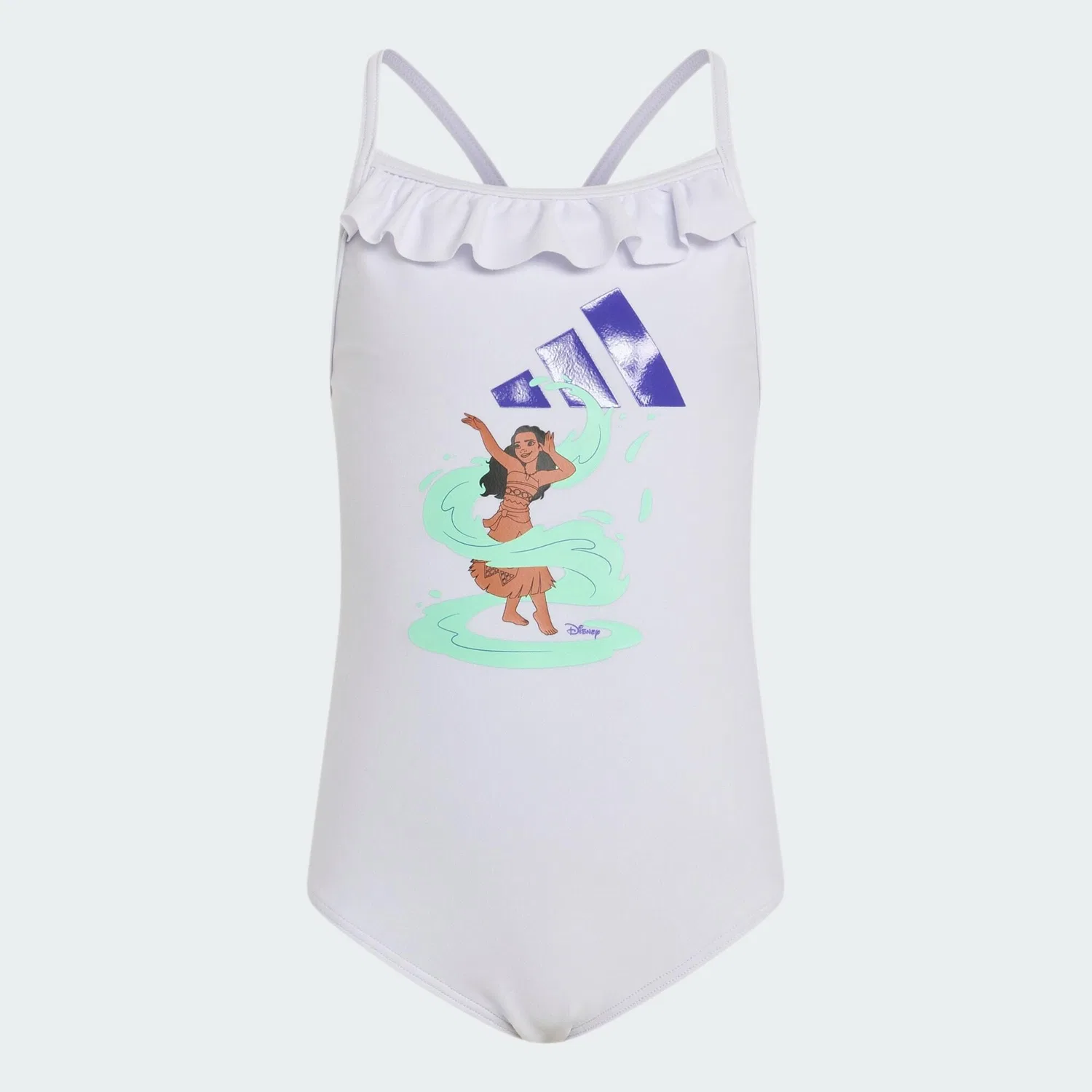 Детский слитный купальник с рюшами Adidas Disney, Violett