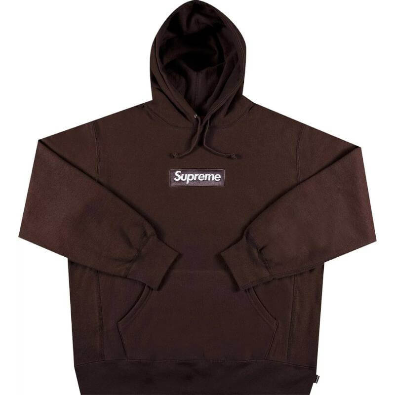 

Худи Supreme Box Logo, темно-коричневый