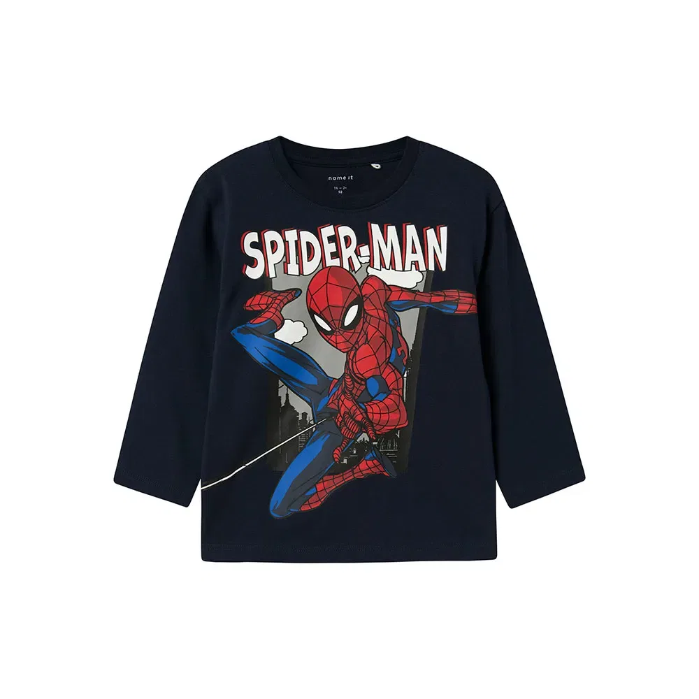 Футболка с длинным рукавом Juice Spiderman Name It, синий — фото 2