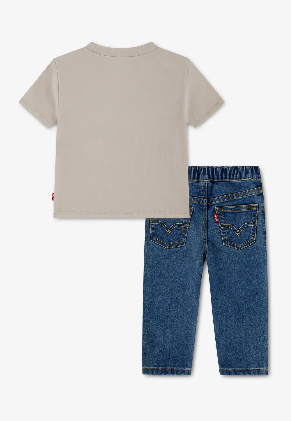 Комплект из футболки и джинсовых брюк с принтом Levi'S, Pumice Stone — фото 2
