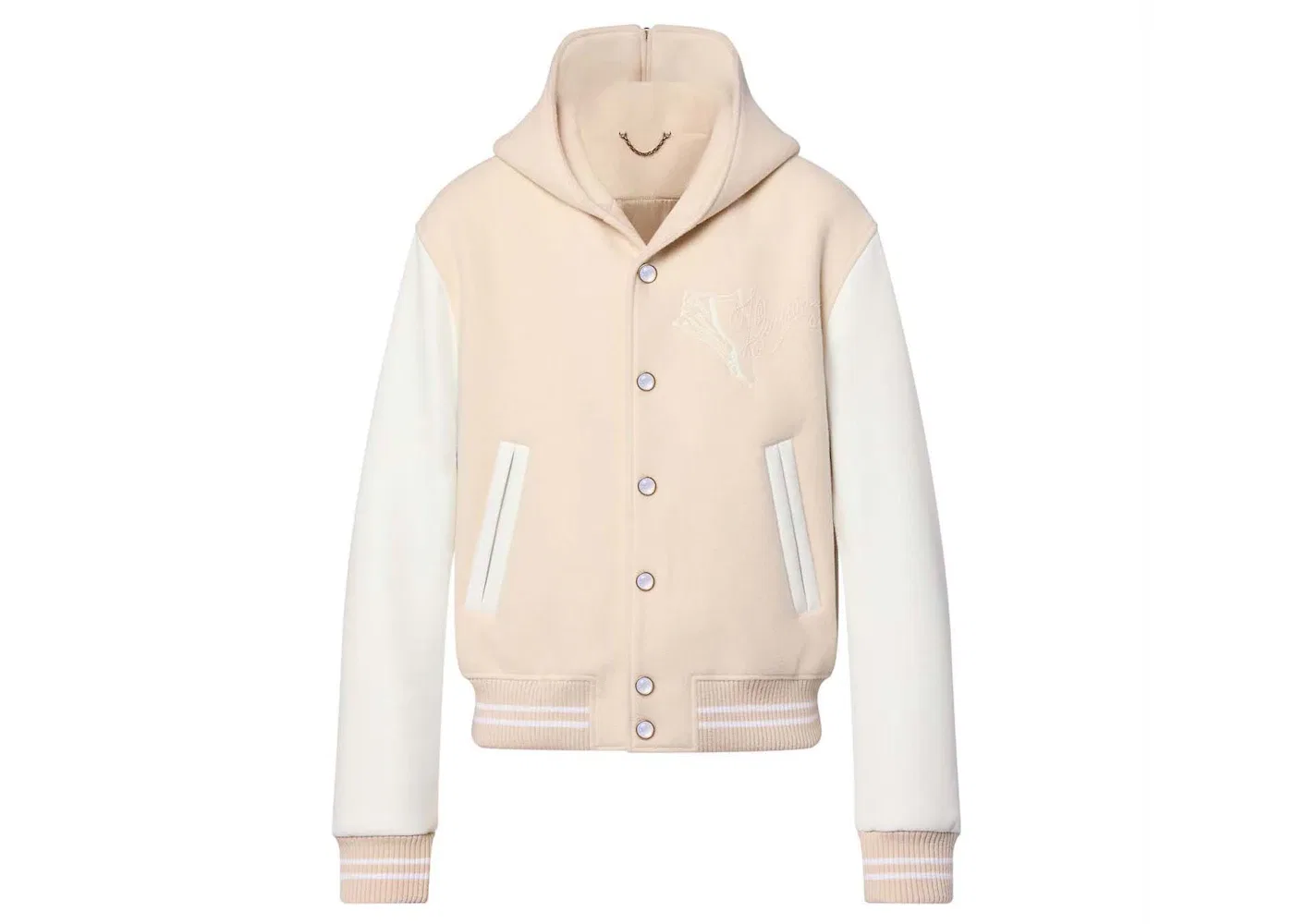 Мужская куртка-бомбер с воротником-стойкой Sailor Louis Vuitton, Milky White