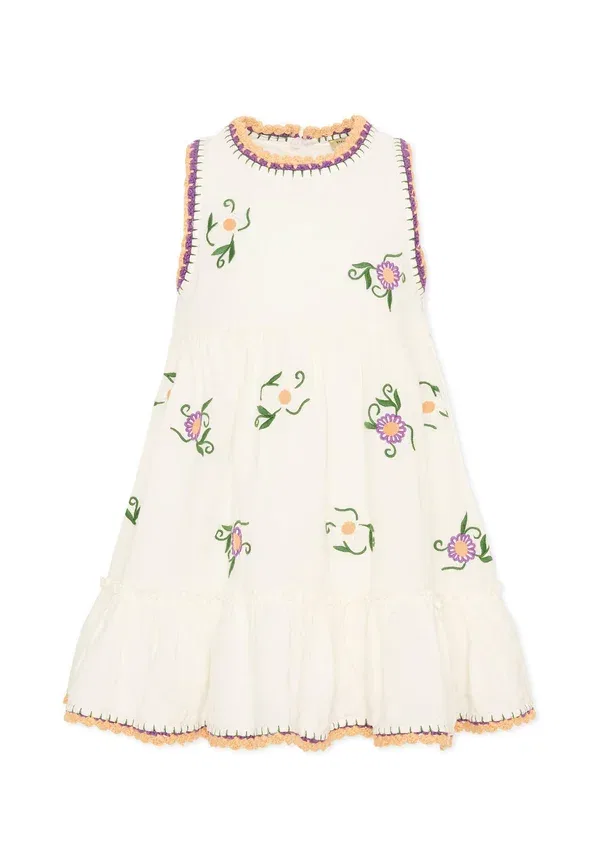 Платье с цветочным принтом Vestito Stella Mccartney Kids, Ivory, слоновая кость