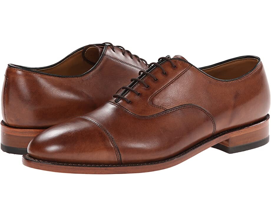 Оксфорды Melton Classic Dress Cap Toe Oxford Johnston & Murphy, коричневый — фото 2