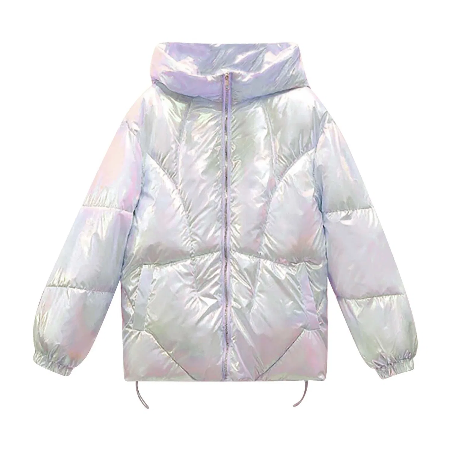 Женское стеганое пальто с капюшоном Women's Quilted Jacket, White