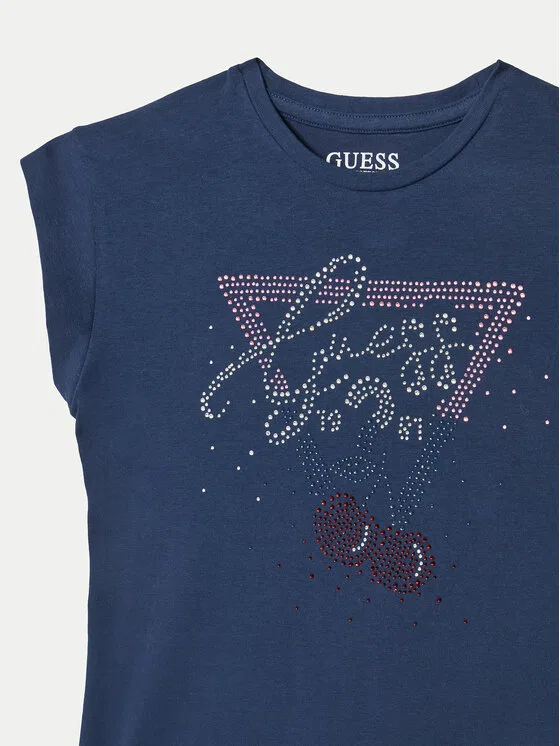 Футболка boxy fit Guess, темно-синий — фото 3