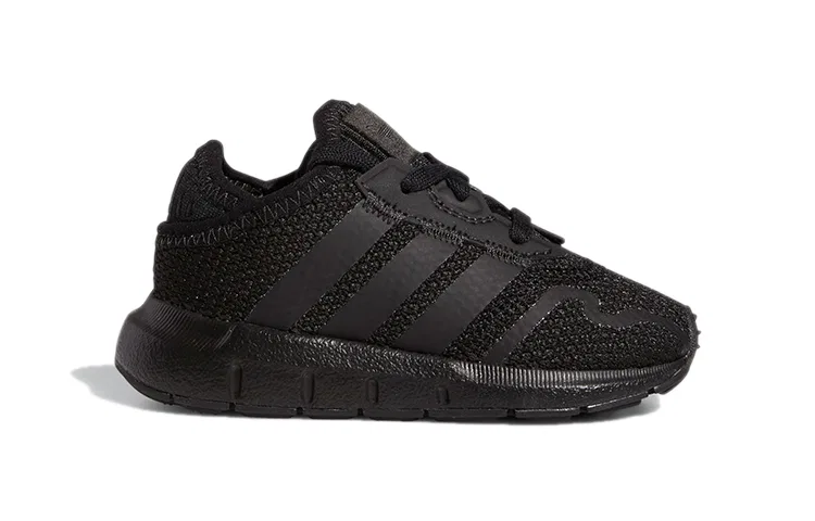 Детские кроссовки для малышей с легкой конструкцией Swift Run X Low top Adidas Originals, Black — фото 3