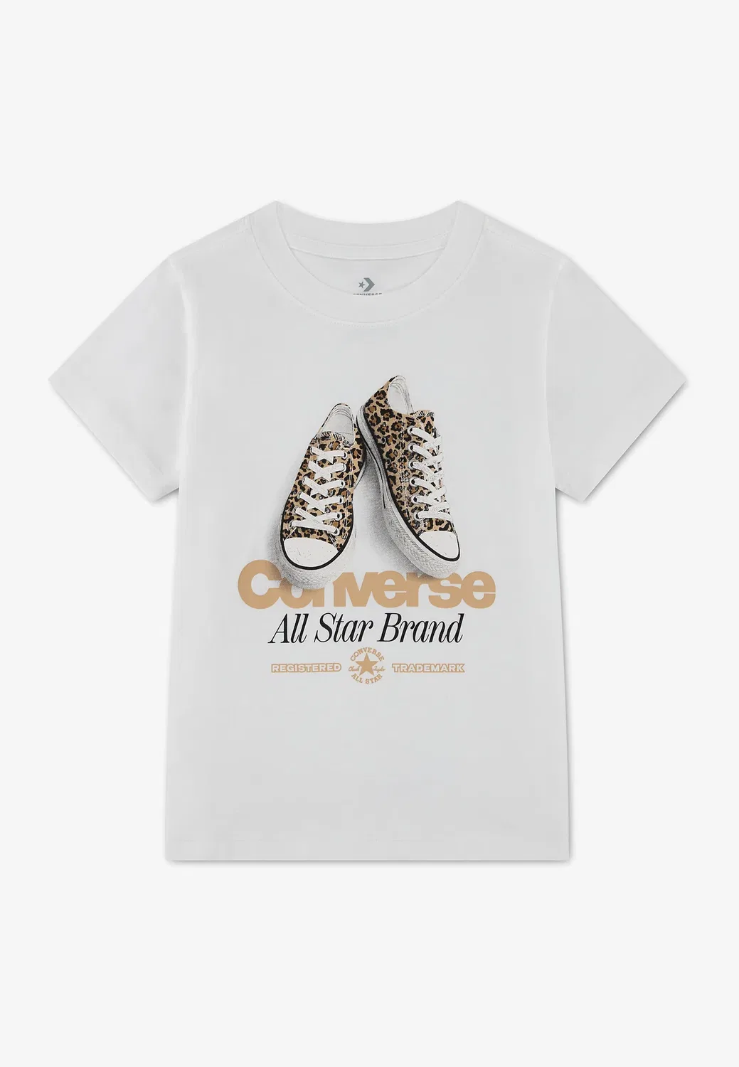 Футболка с принтом в виде кроссовок Converse, Vintage White