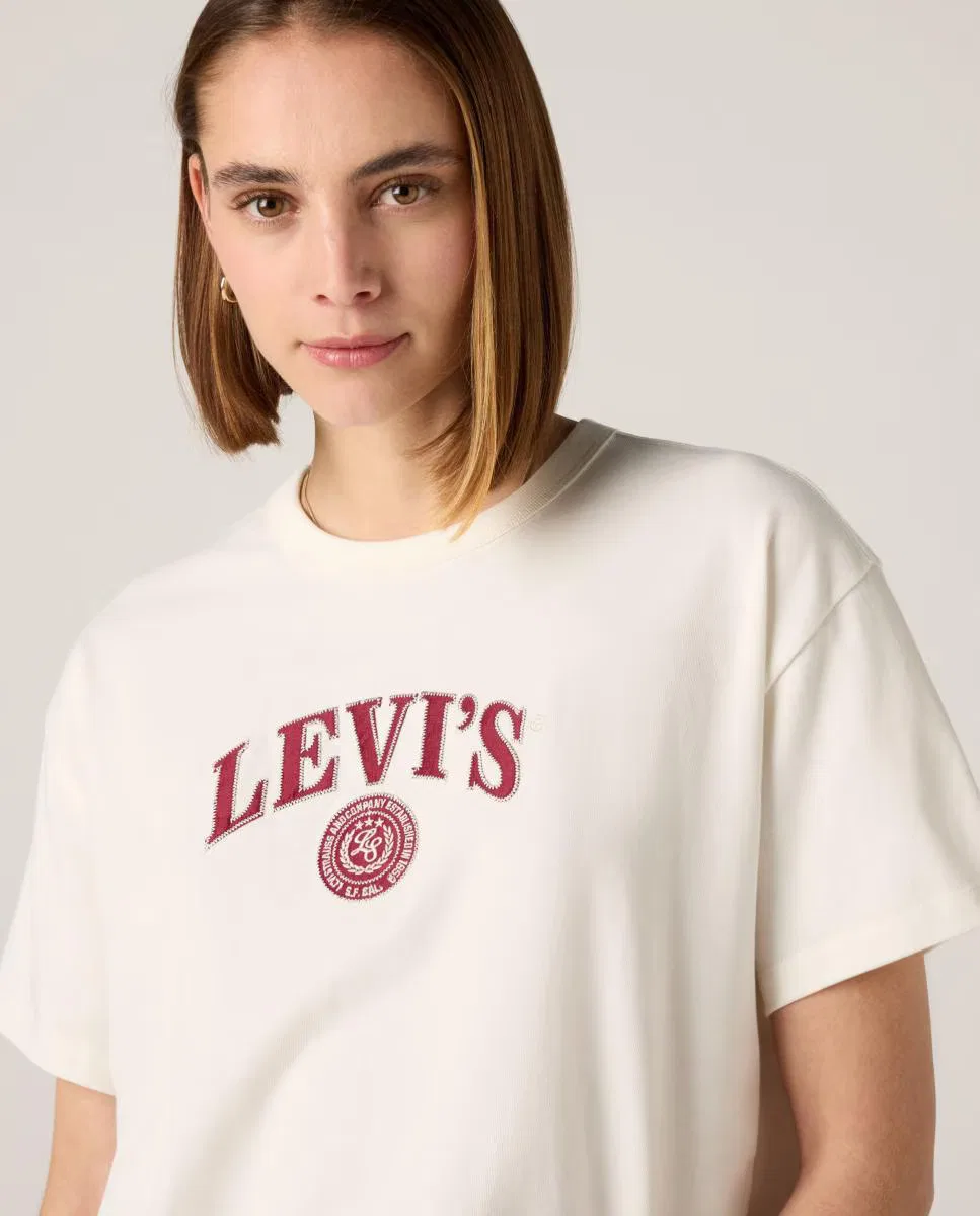 Женская футболка с коротким рукавом, Levi's, кремовый — фото 3