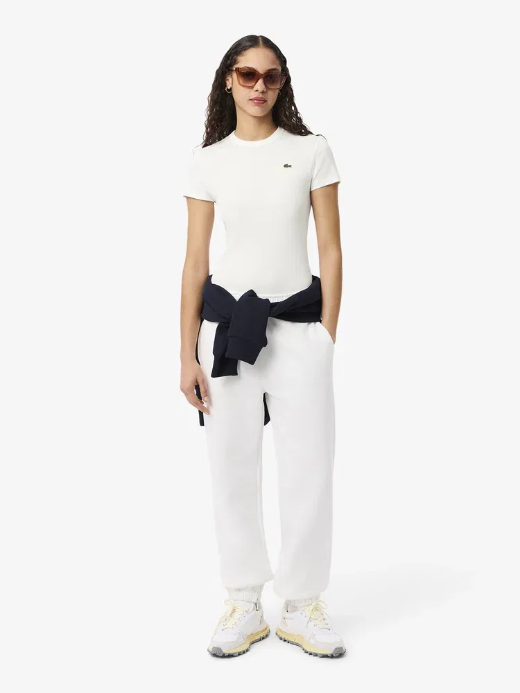Футболка LACOSTE Slim Fit White — фото 4
