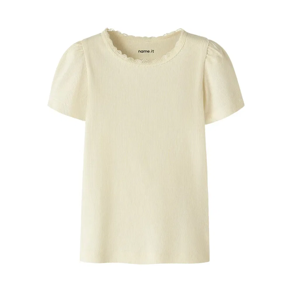Детская футболка для девочек с коротким рукавом Kab Name it, Yellow