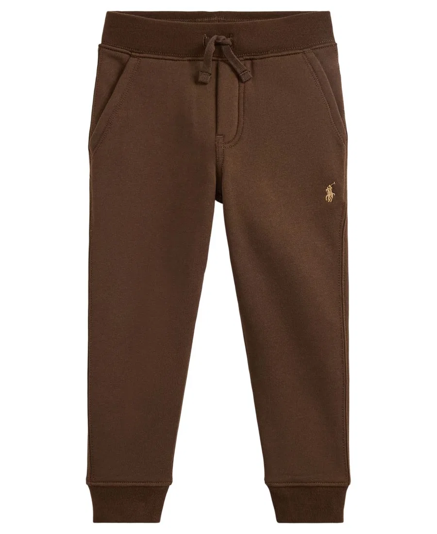 Флисовые брюки-джоггеры с утяжкой Polo Ralph Lauren, Nutmeg Brown — фото 4