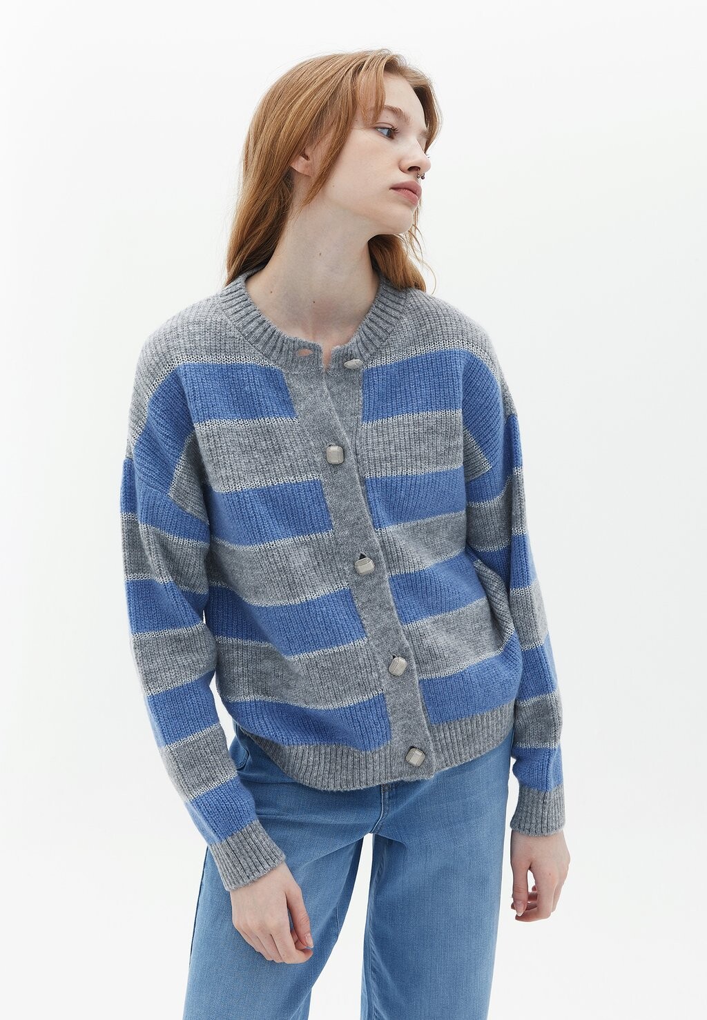 

Кардиган SOFT TOUCH SILVERY OXXO, цвет grapemist grey melange