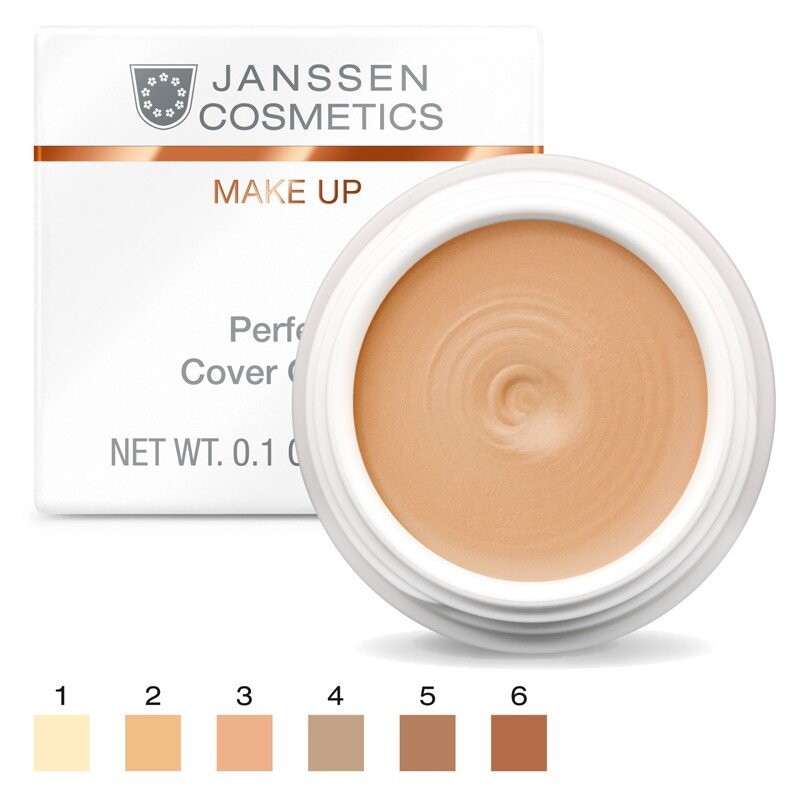 

Janssen Cosmetics, Perfect Cover Cream, Камуфлирующий крем для макияжа 01, 5мл