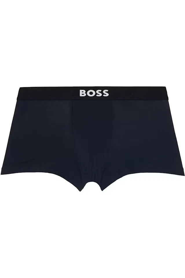 Комплект из трех разноцветных боксеров из эластичного хлопка Boss — фото 4