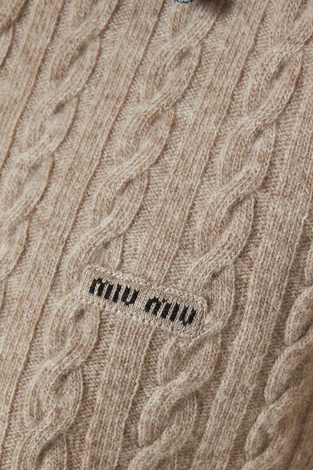 Кардиган крупной вязки из смеси шерсти Miu Miu — фото 4