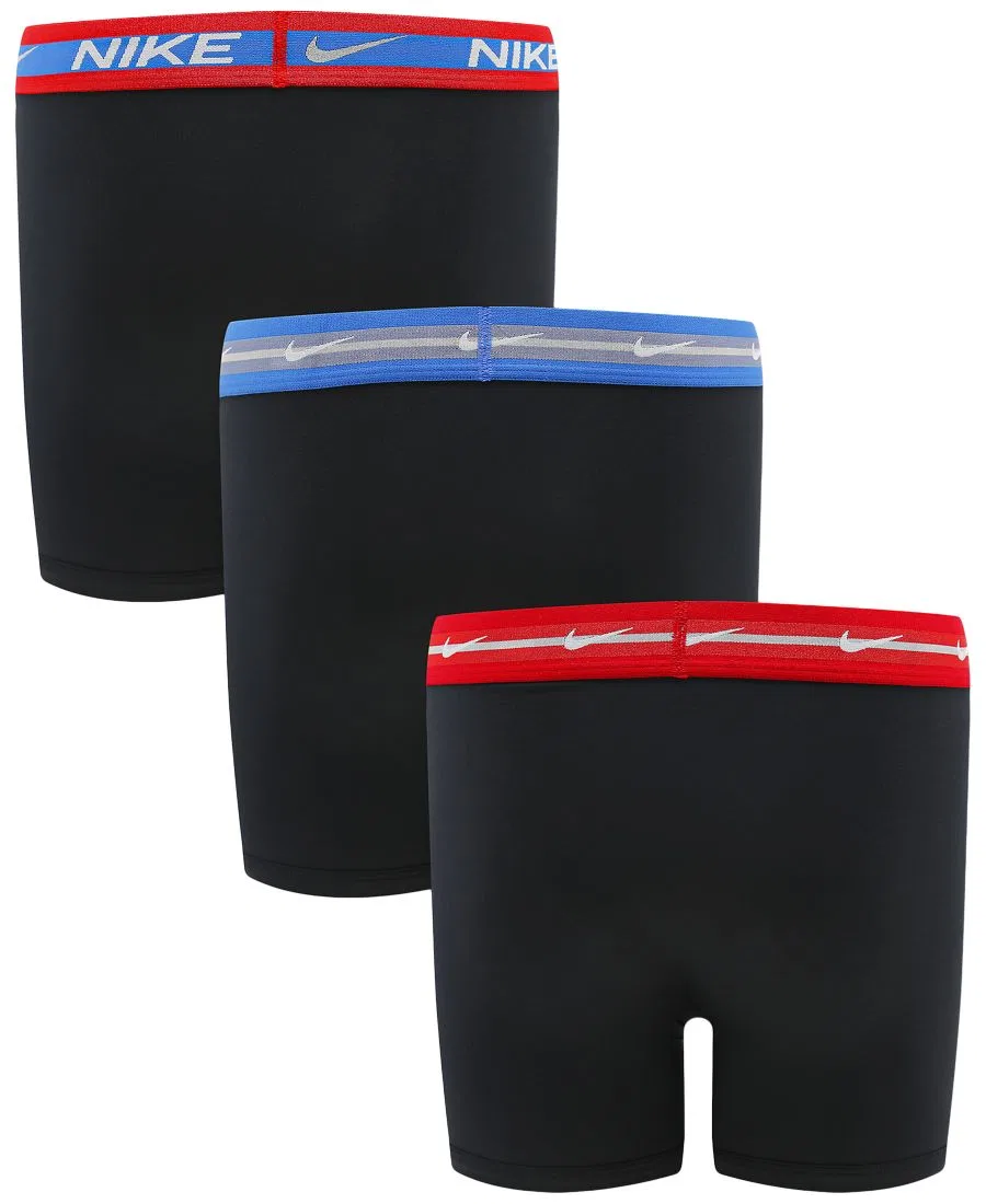 Комплект трусов-боксеров Dri-FIT с эластичным поясом, 3 пары Nike, Black — фото 2