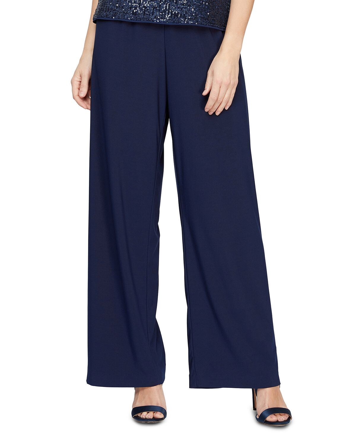 

Широкие брюки Alex Evenings, темно-синий