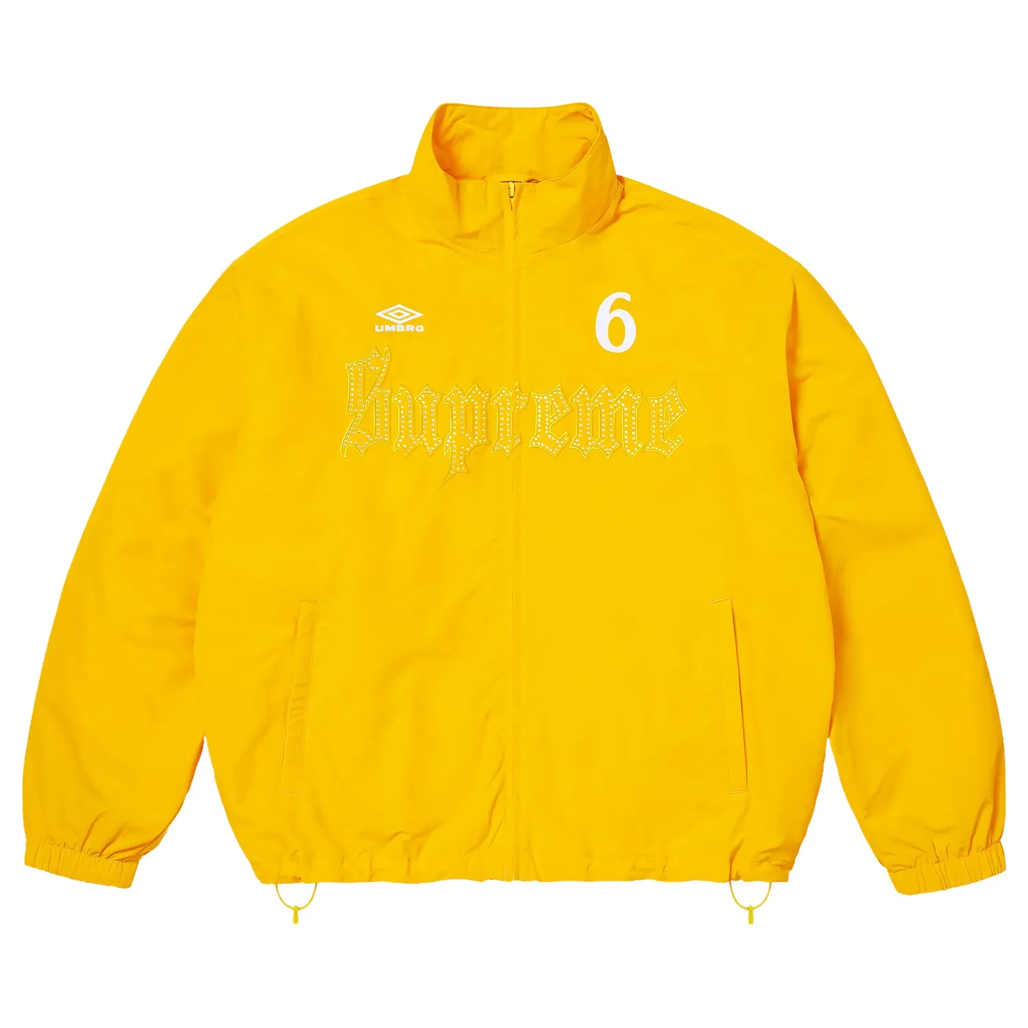Спортивная куртка Supreme x Umbro со стразами, желтый