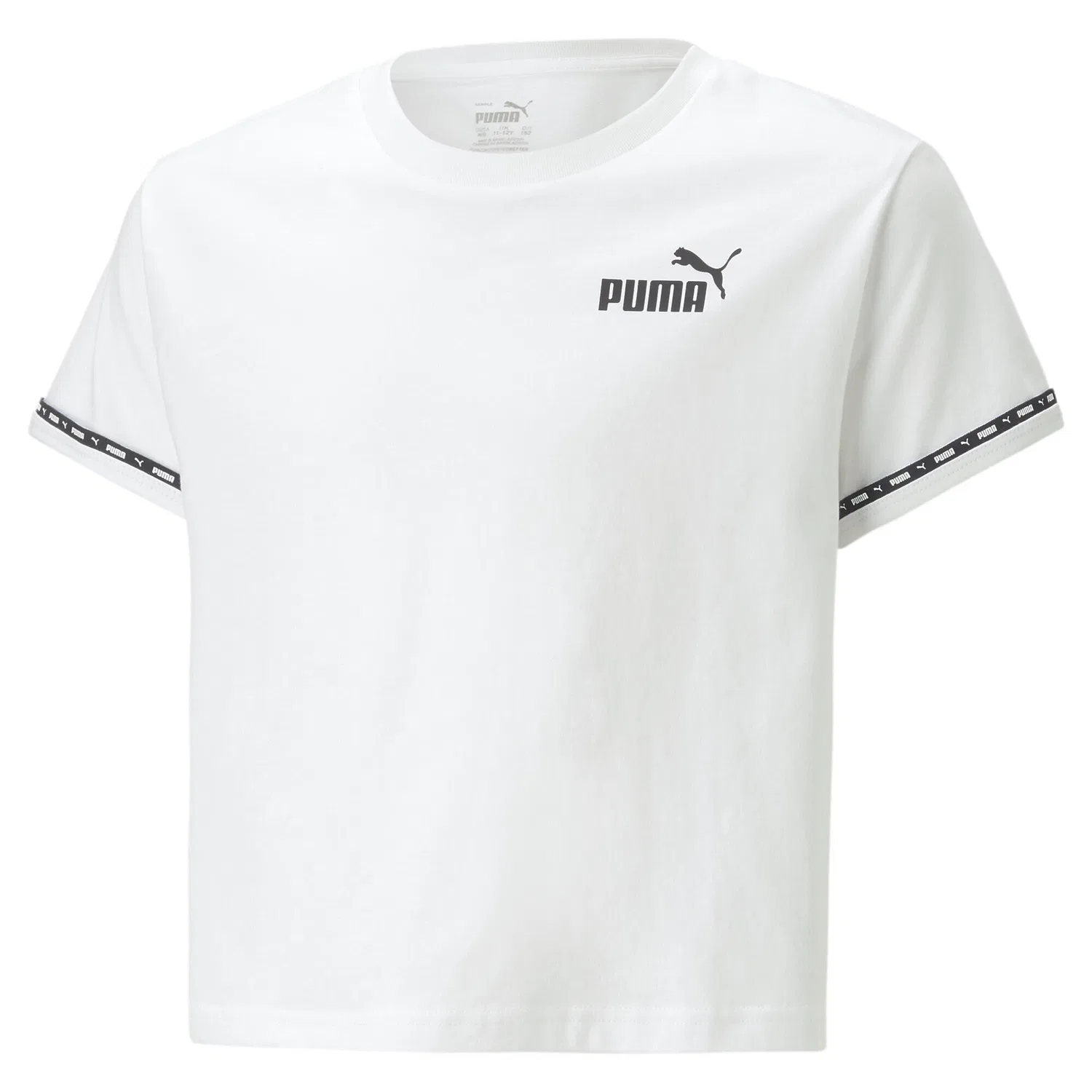 Детская футболка с принтом Power Tape Puma, Weiß