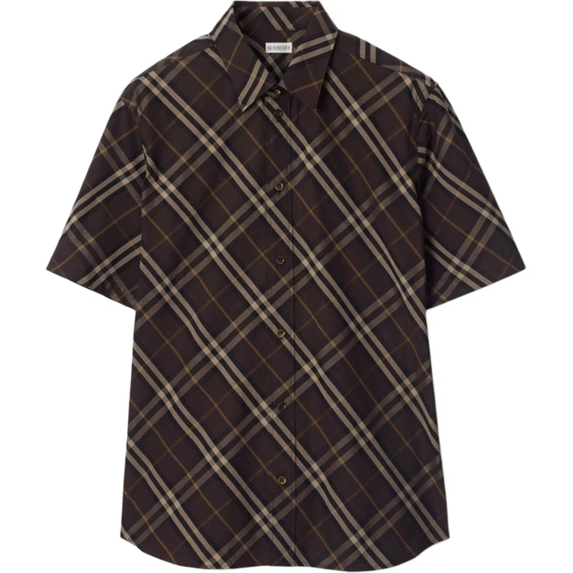 Мужская рубашка с отложным воротником Burberry, Truffle Brown