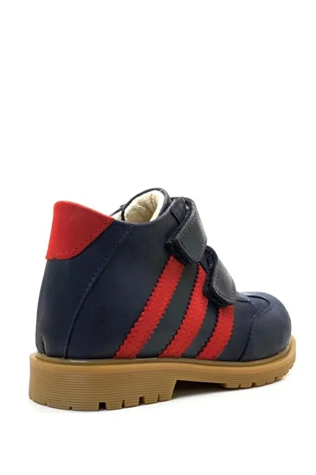 Детские ботинки для мальчиков ортопедические Tuğba Ortopedi, Navy Blue/Red — фото 4