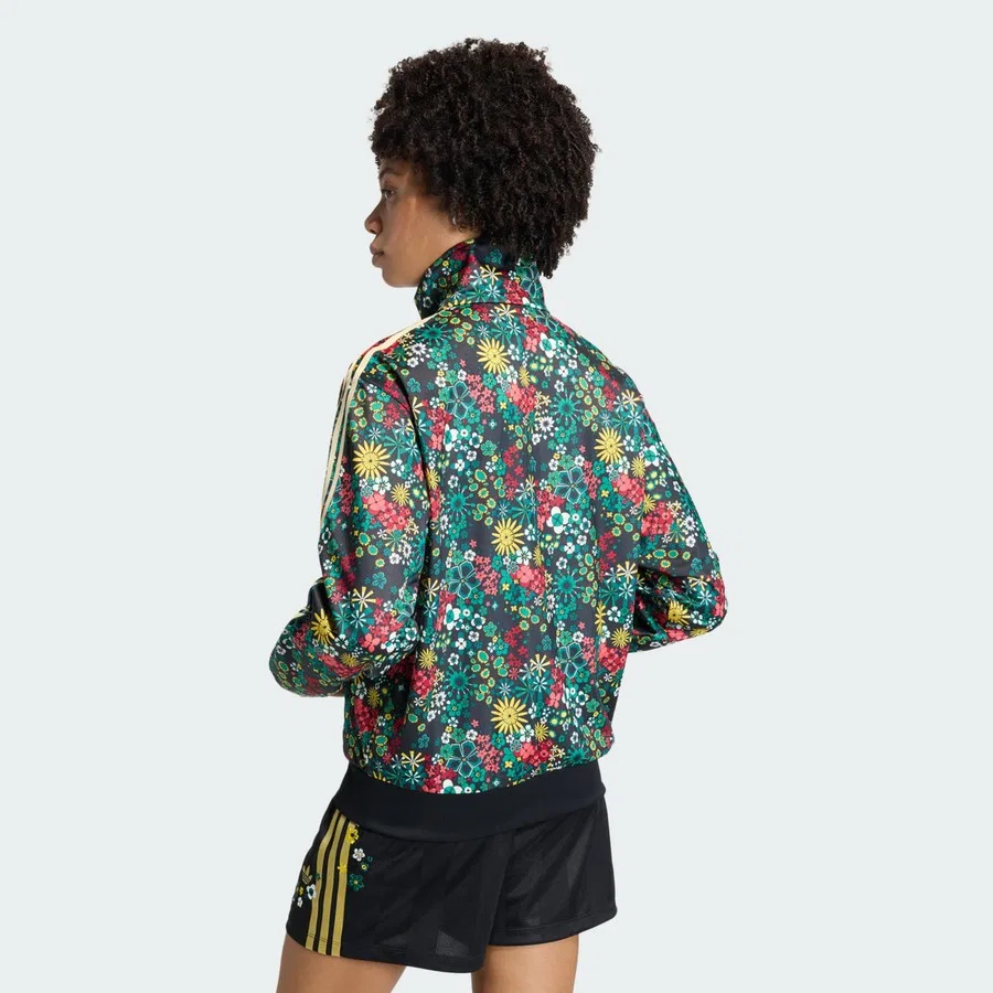 Женский спортивный костюм с принтом Liberty London Firebird adidas Originals, Черно-зеленый — фото 2