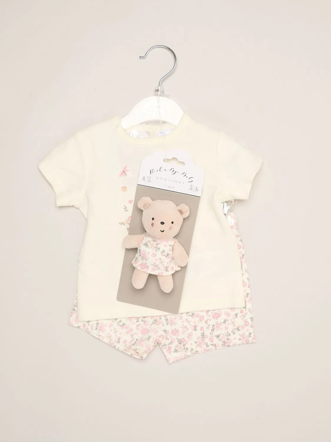 Комплект одежды с медвежонком Rock-A-Bye Baby Boutique, коричневый — фото 2