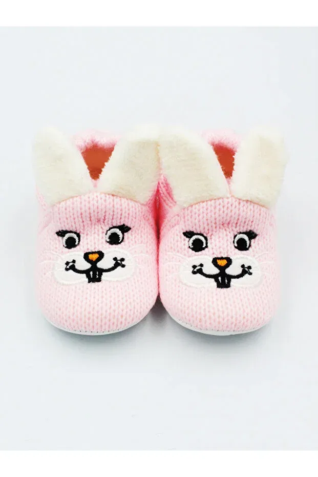 Детские тапочки для новорожденных с рисунком Kindo Baby, Pink — фото 4