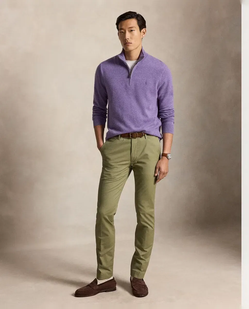 Мужские брюки чинос slim fit эластичные Polo Ralph Lauren, Verde Salvia