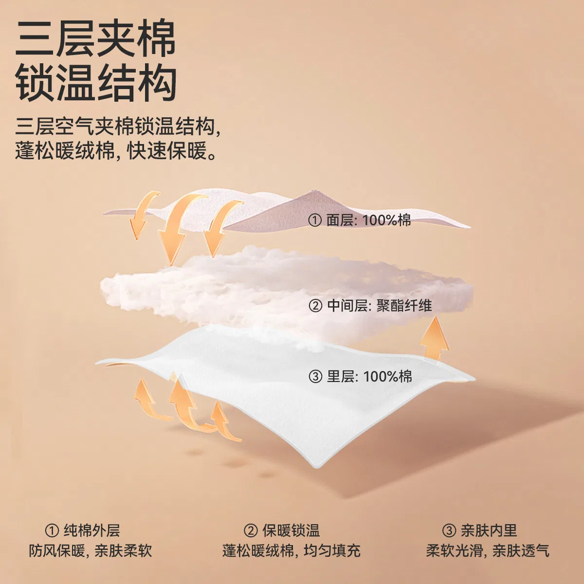 Детский комплект нижнего белья с длинным рукавом Red Bean, Yingying Pink + Taoyao Pink — фото 4