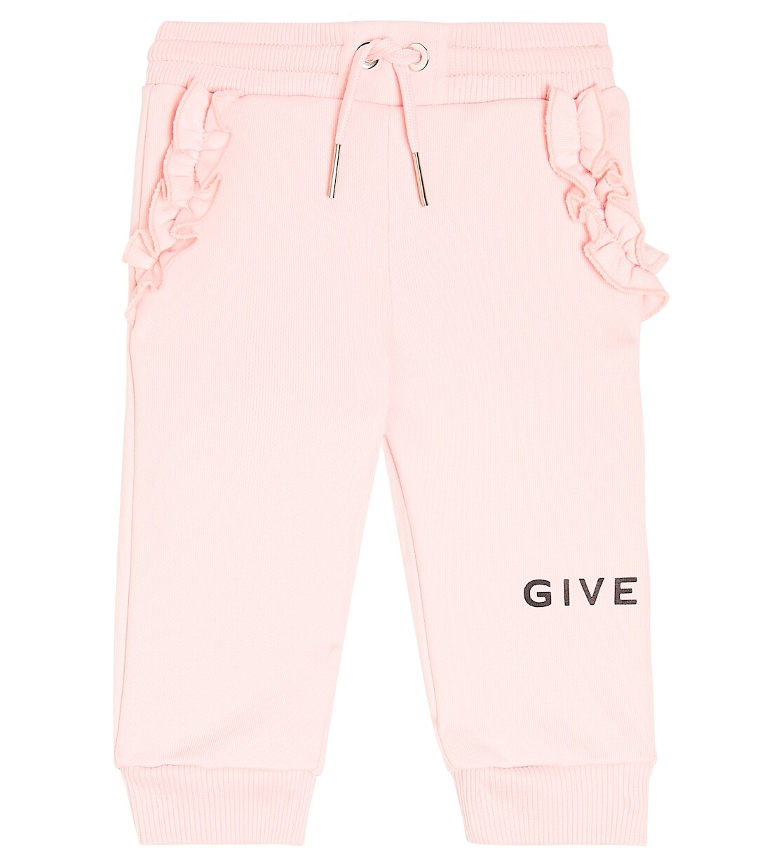 

Спортивные брюки из смесового хлопка baby 4g Givenchy Kids, розовый