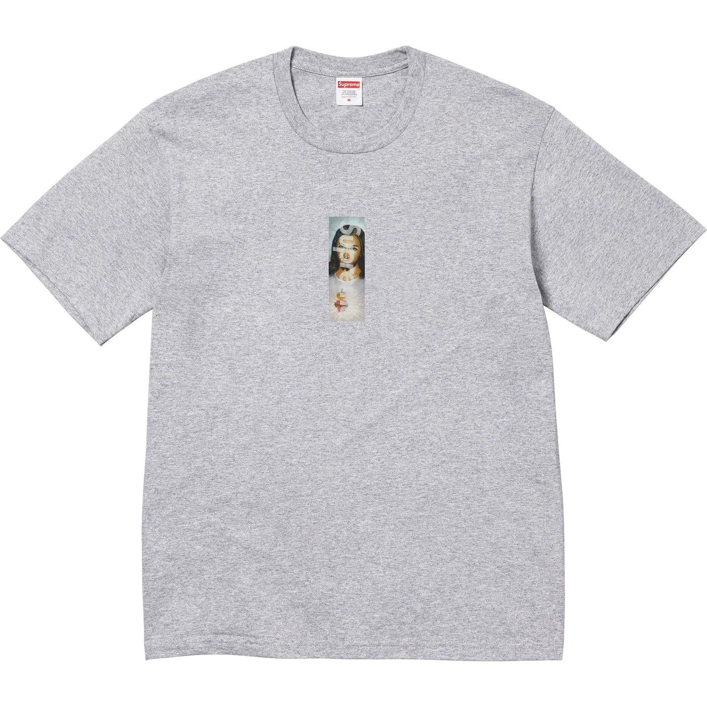 Футболка унисекс с прямым кроем Heather Grey/Briar Grey Supreme