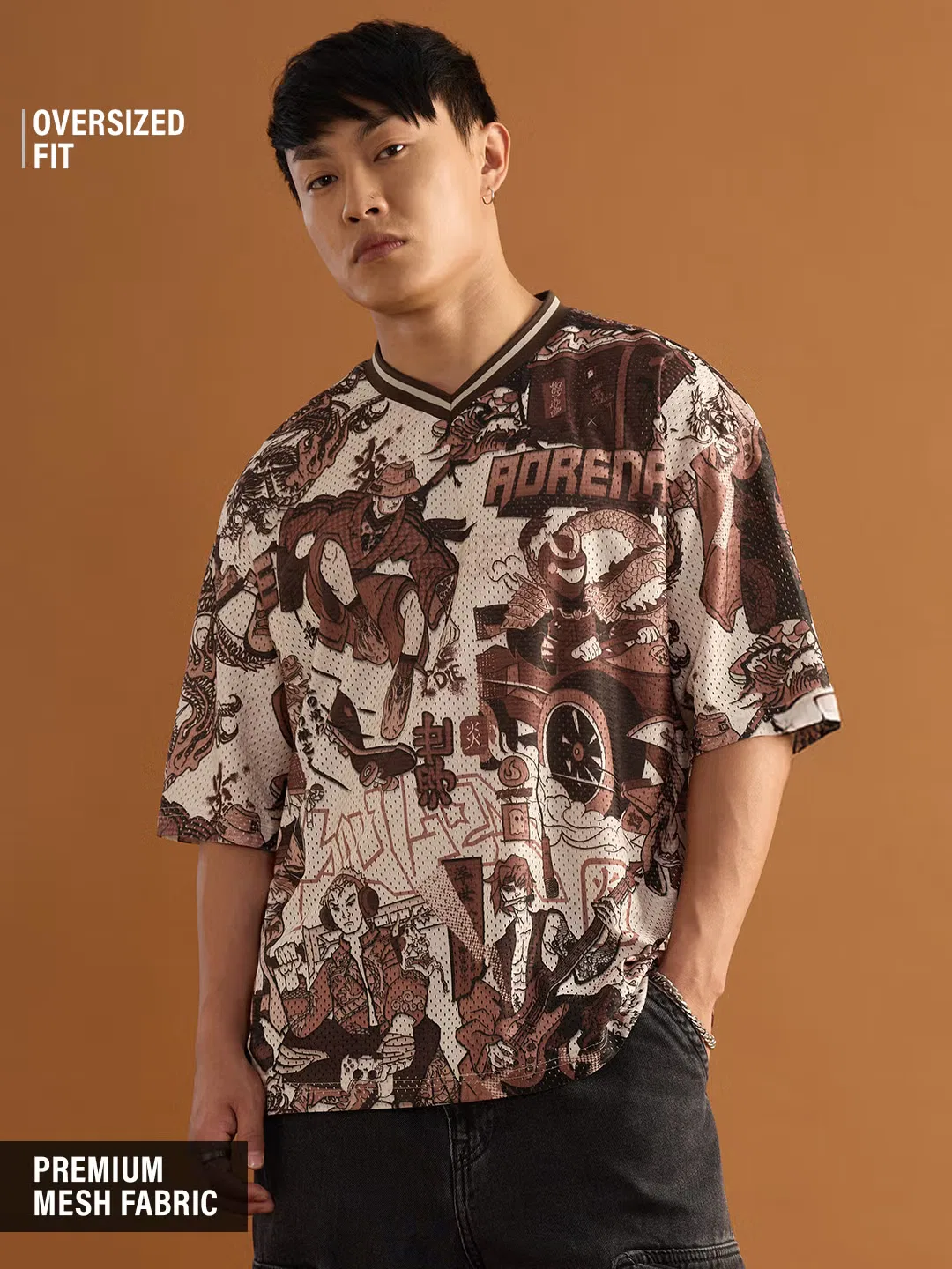 Футболка с принтом Ukiyo-E jersey revival The Souled Store