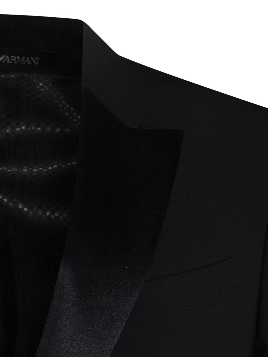Emporio Armani Костюм из черной шерсти с эластаном — фото 3