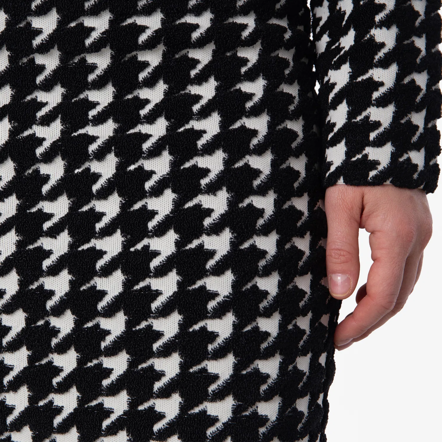 Юбка мини с принтом Houndstooth Burberry, Monochrome Ip Pttn — фото 2