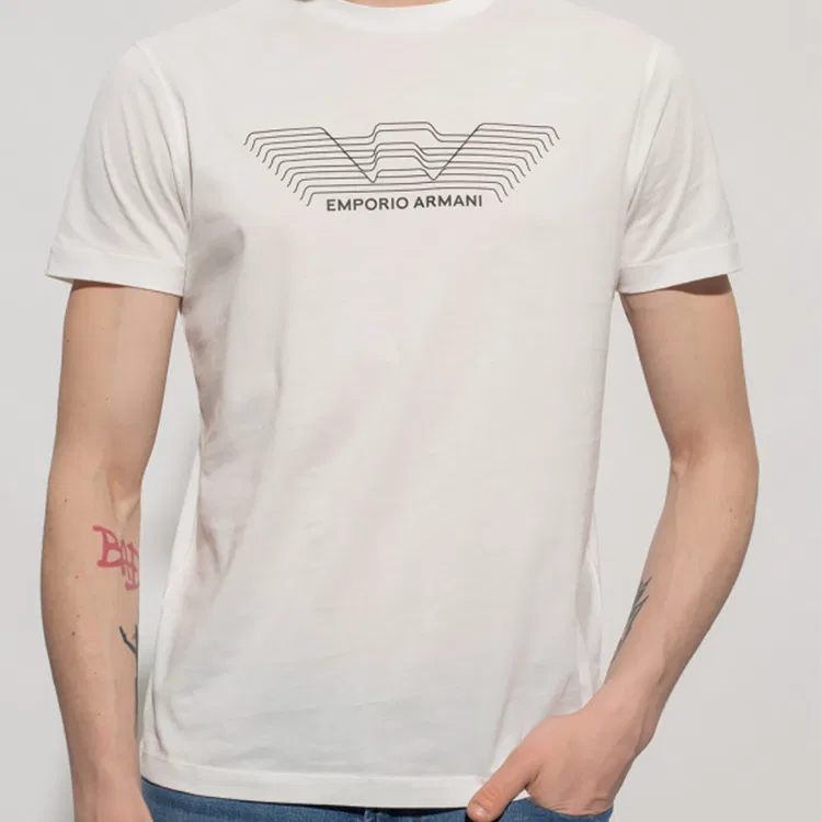 Футболка с коротким рукавом SS22, Emporio Armani, White — фото 4