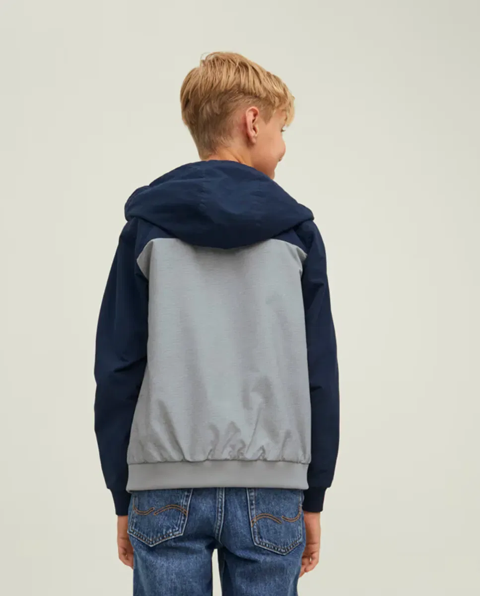 Детская куртка для мальчиков с капюшоном Jack & Jones, Azul — фото 2