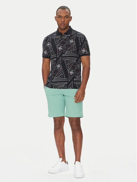 Поло regular fit Sailing Tommy Hilfiger, темно-синий — фото 2