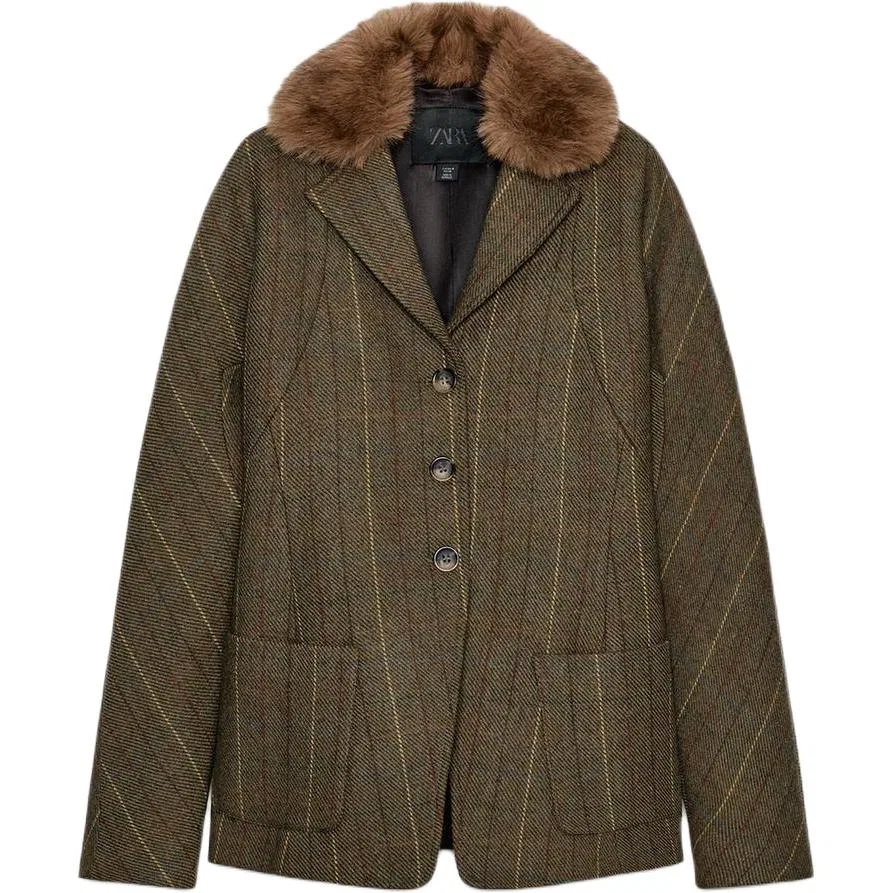 Женский деловой костюм ZW Business Suits ZARA, Tan