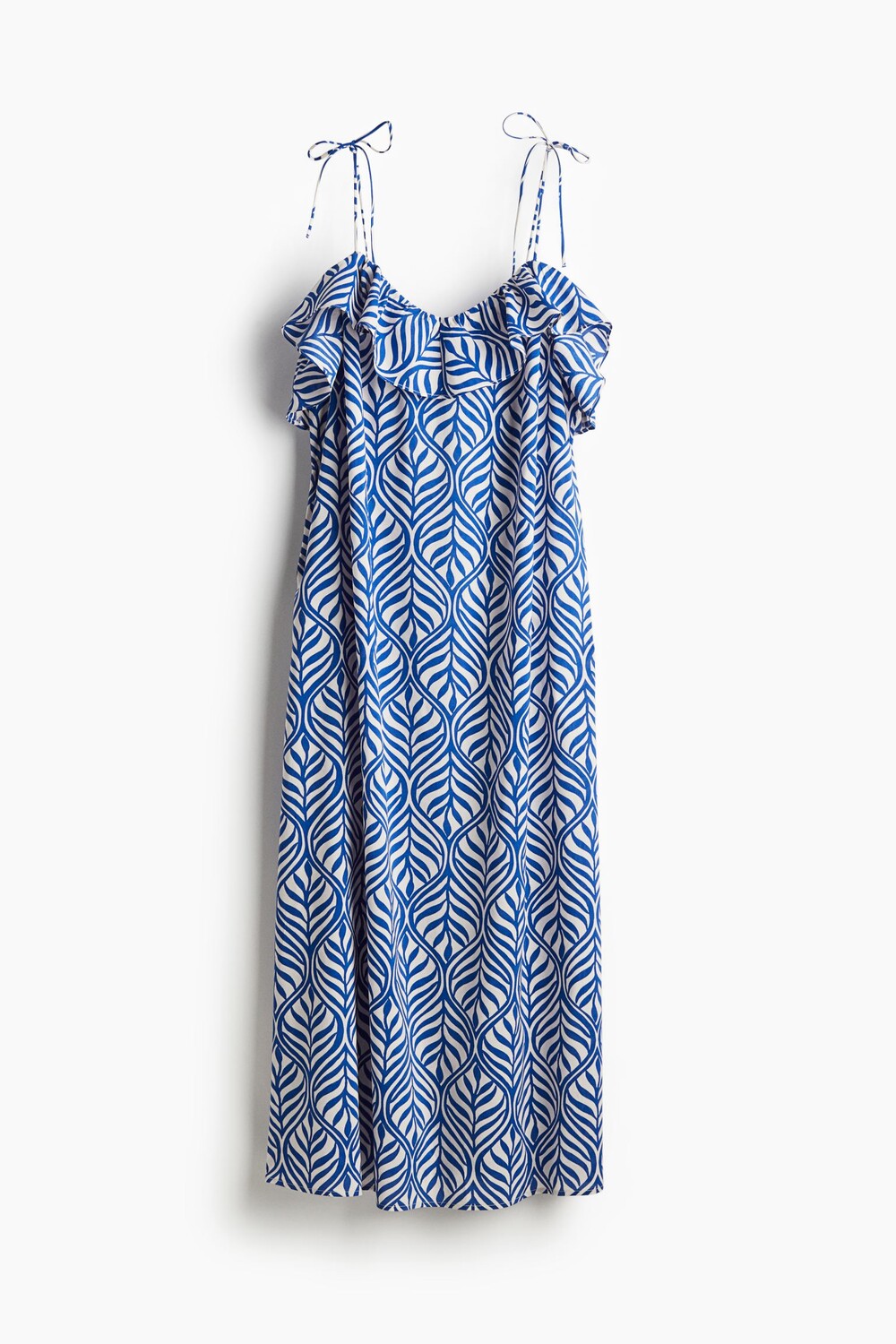

Платье H&M Flounce-trimmed Camisole, синий