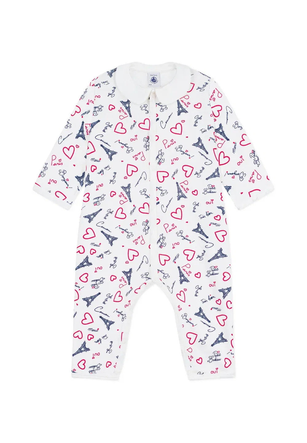 Пижама унисекс Petit Bateau, Marshmallow Multico — фото 2