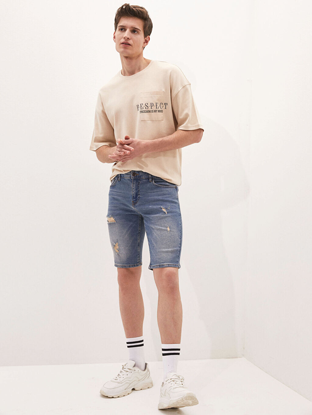 

Мужские джинсовые шорты скинни LCW Jeans