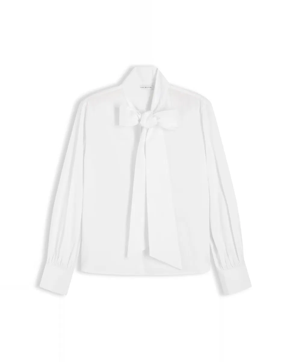 Женская рубашка с длинным рукавом, Cuello, Tommy Hilfiger, белый