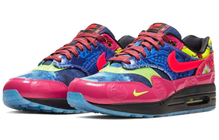 Кроссовки Nike Air Max 1 Premium Ep, красный/синий — фото 3