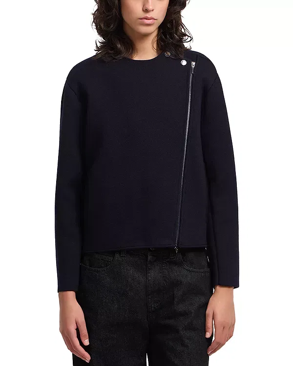 Женская куртка из шерсти Emporio Armani, Solid Dark