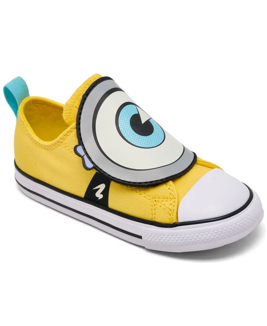Кеды с кросс-застежкой Minions Converse, Yellow White Black