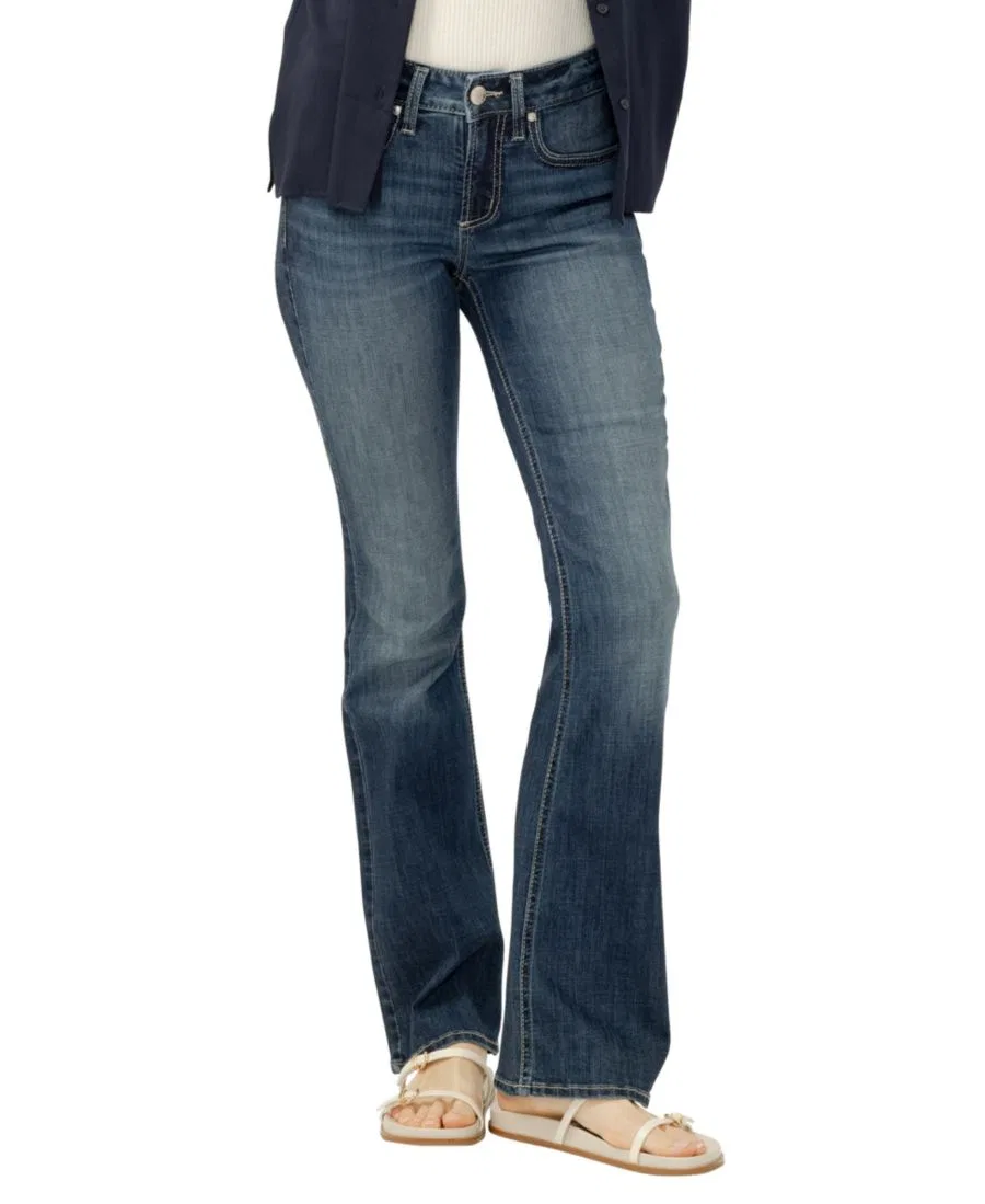Джинсы женские Suki Mid-Rise Bootcut Luxe Stretch Silver Jeans Co., Sundown — фото 2
