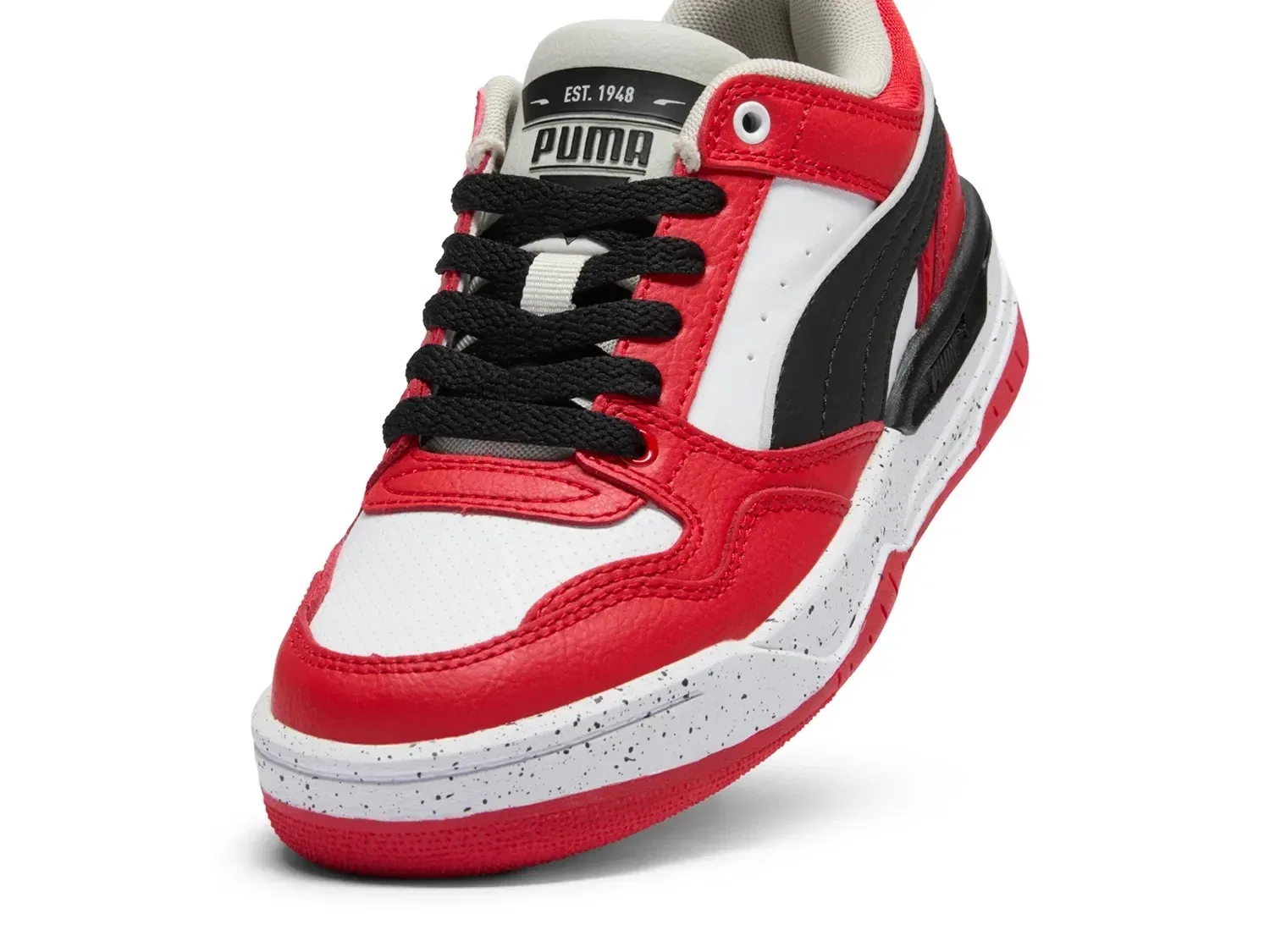 Кроссовки баскетбольные Rebound Retro, PUMA, черный/красный/белый — фото 4